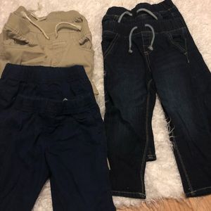 Lot of 6 boy jeans khakis size 18mo-2T